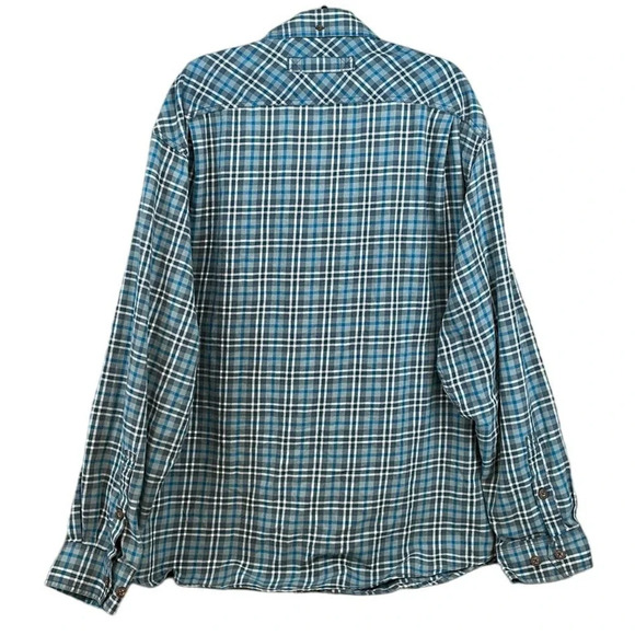 Men's Blue & Gray Duluth Trading Co. Flannel 3XL - Picture 2 of 7
